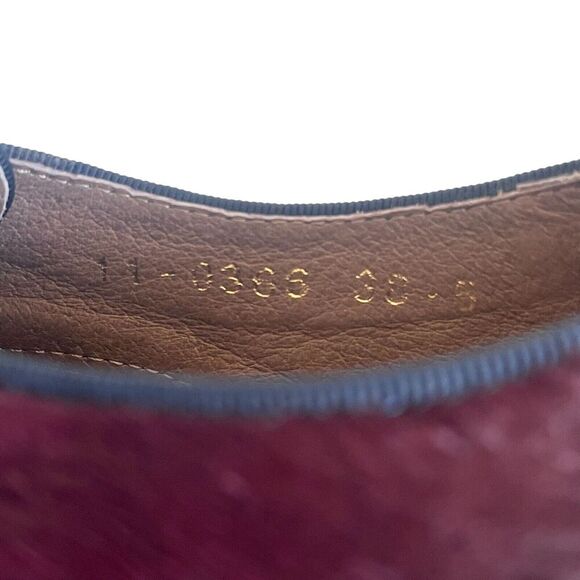 Anthropologie All Black Pointed Pony Hair Oxfords SZ 38.5 / 8. Multi color - Picture 9 of 9